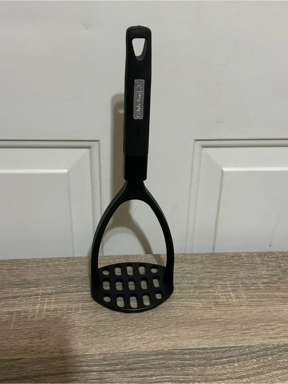 Calphalon Nylon Potato Masher Black Kitchen Utensil Heat Resistant Chef Cook